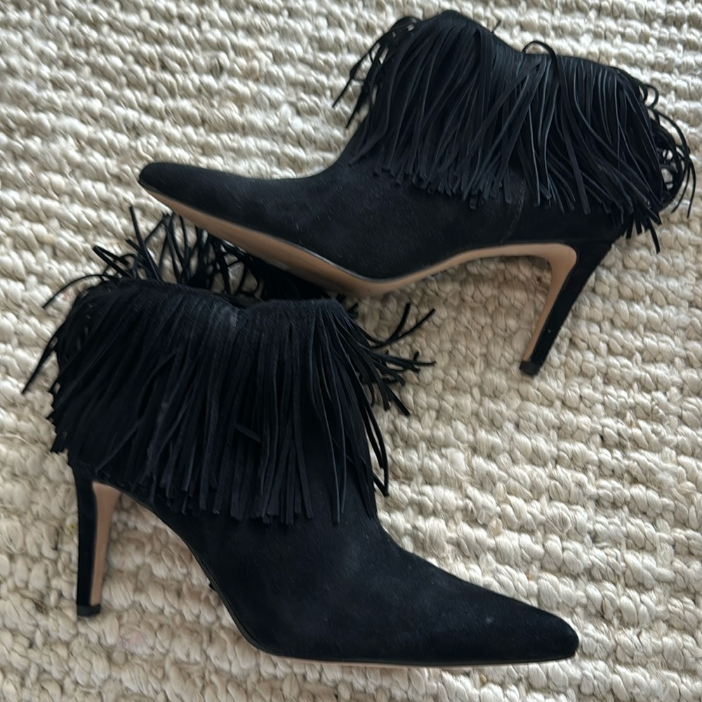Sam Edelman fringe heeled boots